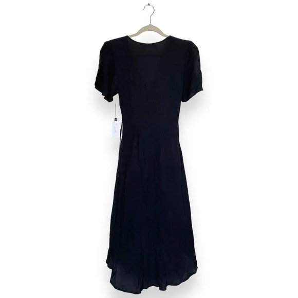 ASTR The Label Adeline Wrap Dress Black NWT Size XS Romantic Witchy Goth Flirty - Picture 3 of 8